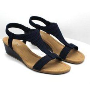 Alfani Women's Step 'N Flex Vacanzaa Wedge Sandals Women's Navy size 9